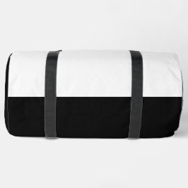 Sac à grand duffel noir et blanc imprimé sacs à du