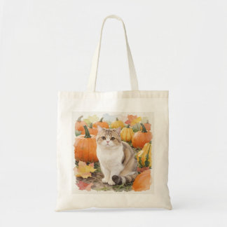 Sac à main American Shorthair Patch de citrouille