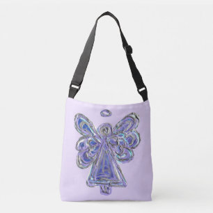 Sac à main ange gardien violet Art Sacs à bandouli
