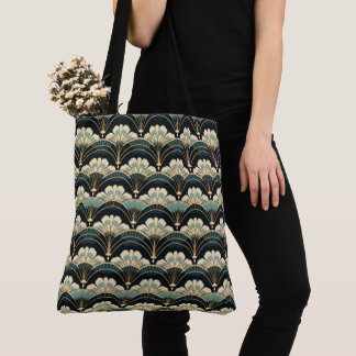 Sac à main Art Déco à motif d'éventail