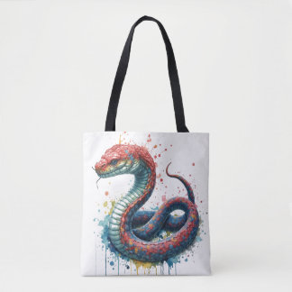 sac à main avec un design de serpent artistique co