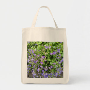 Sac à main botanique à fleurs sauvages violettes