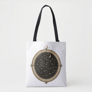 Sac à main carte céleste vintage