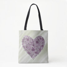 Sac à main Cœur de fleurs