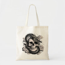 Sac à main crâne et dragon