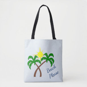 Sac à main Cute Palm Tree Beach Please