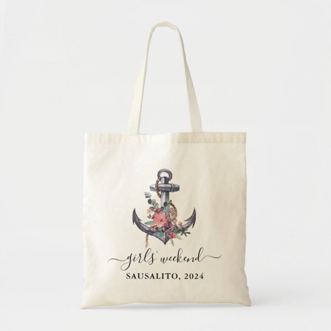 Sac à main d'ancre nautique pour les filles en wee (Devant)