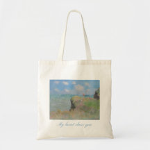 Sac à main d'art romantique au bord de la mer 