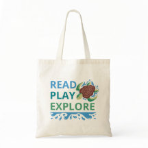 Sac à main de bibliothèque Lire • Jouer • Explorer