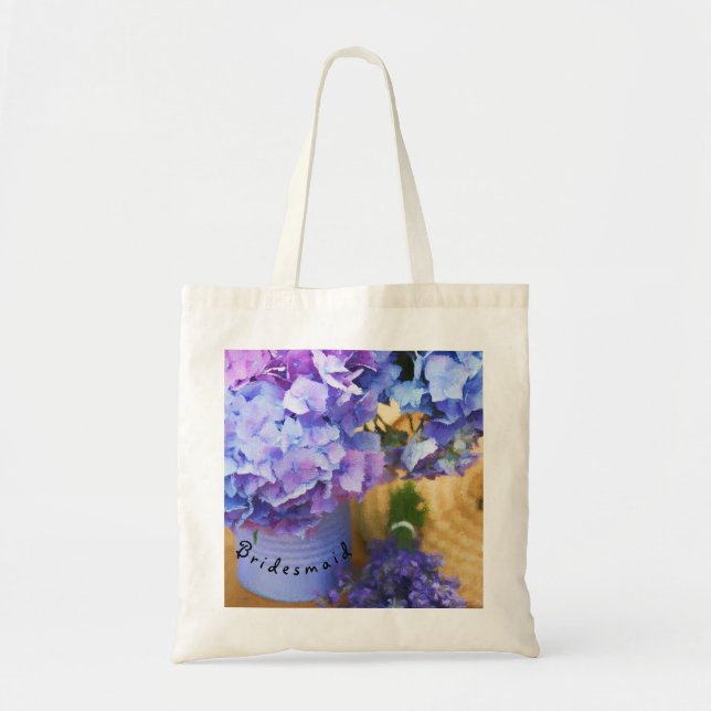 Sac à main de demoiselle d'honneur à hortensia ble (Devant)