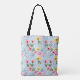 Sac à main de fleurs printanières botaniques color