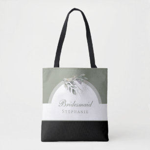 Sac à main de mariage en eucalyptus vert sauge