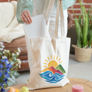 Sac à main de nature de montagne de vagues de sole
