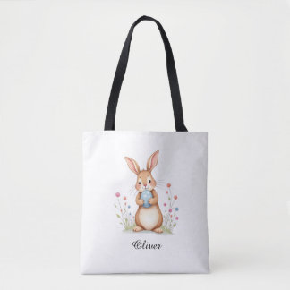 Sac à main de Pâques lapin aquarelle mignon.