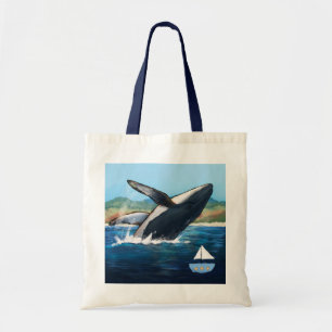 Sac à main de scène de baleine à bosse