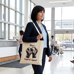 Sac à main de soutien contre le cancer avec gants