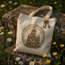 Sac à main d'enseignante chat Cottagecore