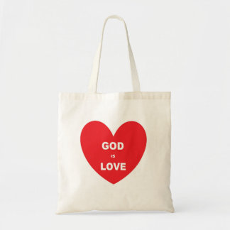 Sac à main Dieu est amour Coeur rouge