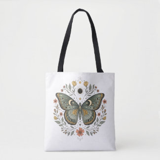 Sac à main d'illustration florale de papillon céle
