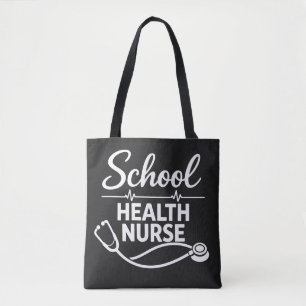 Sac à main d'infirmière scolaire avec ECG et stéth