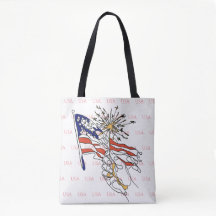 Sac à main drapeau USA