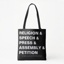Sac à main du Premier Amendement en noir