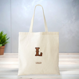 Sac à main en cuir western avec monogramme initial