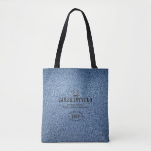 Sac à main en denim bleu James Intveld