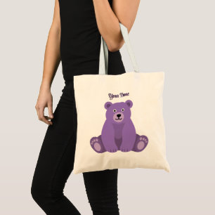 Sac à main en forme de nounours violet mignon Kawa