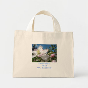 Sac à main en toile FLEURS DE POMMIER SAC À MAIN E