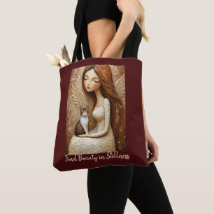 Sac à main fantaisiste Chat de Noël et Dame d'Hive