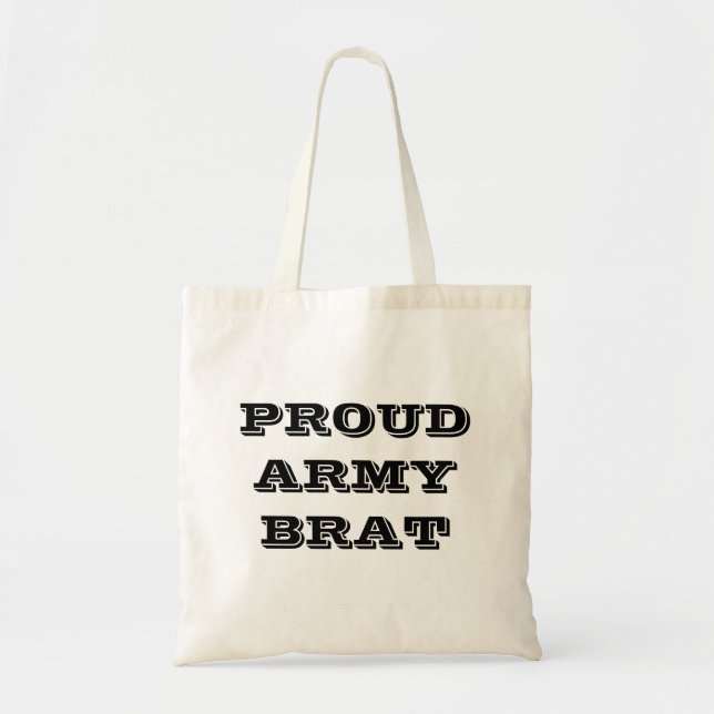 Sac à main Fier Brat de l'armée (Devant)