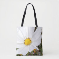 Sac à main Fleur de Cosmos Blanc
