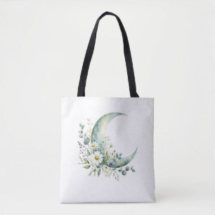 Sac à main Fleurs sauvages au clair de lune, aquar