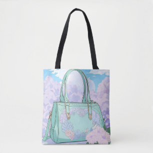 Sac à main floral à la menthe fantaisiste Ciel et