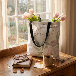 Sac à main floral pastel aquarelle personnalisé pr