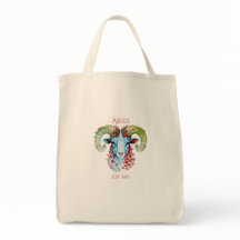 Sac à main floral personnalisé année Aries