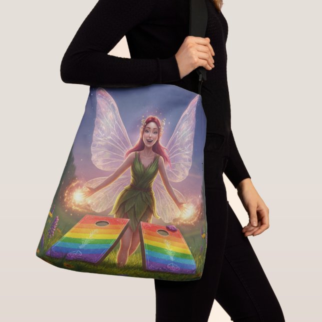 Sac à main Fun Fairy Wedding Shower Tote à bandoul (De près)