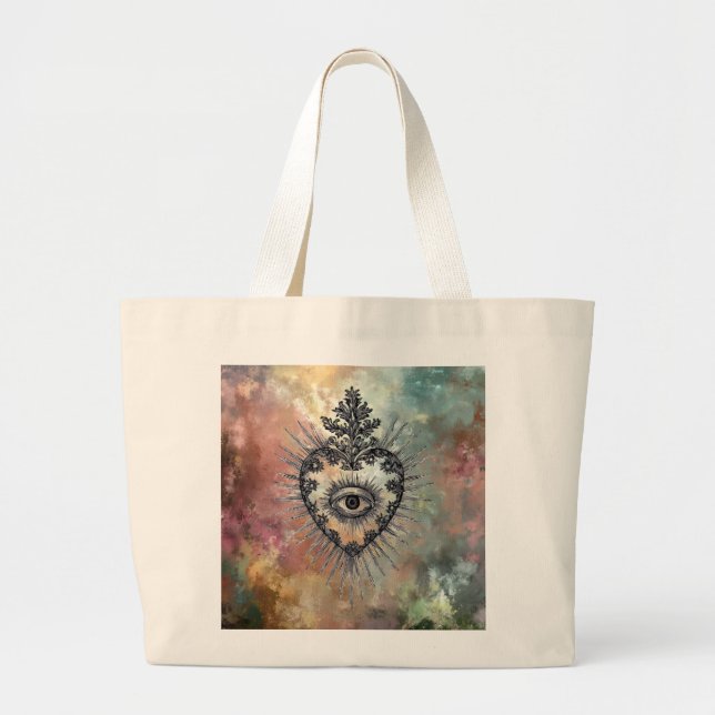 Sac à main géant Cœur enflammé (Devant)