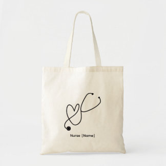 Sac À Main Infirmière Stethoscope Cœur Budget Tote