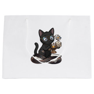 Sac à main Lady Justice Black Cat pour étudiant en