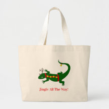 Sac à main lézard de Noël