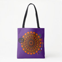 Sac à main mandala Hocus Pocus Halloween - Dessiné