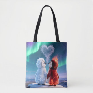 Sac à main Mignon Manchot Feu et Glace Aurore Boré