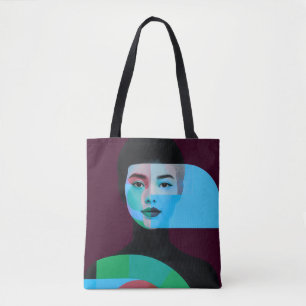 Sac à main moderne abstrait portrait