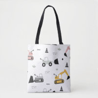 Sac à main motif véhicule de construction