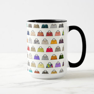 Sac à main multicolore Motif café Mug