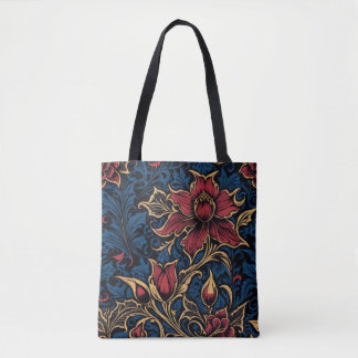 Sac à main noir tout en fleurs de jardin gothique