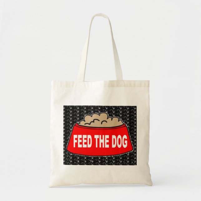 Sac À Main Nourriture Chien Bol Rouge Nourrir Le C (Devant)