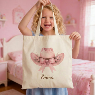 Sac à main personnalisé avec nom et chapeau de cow
